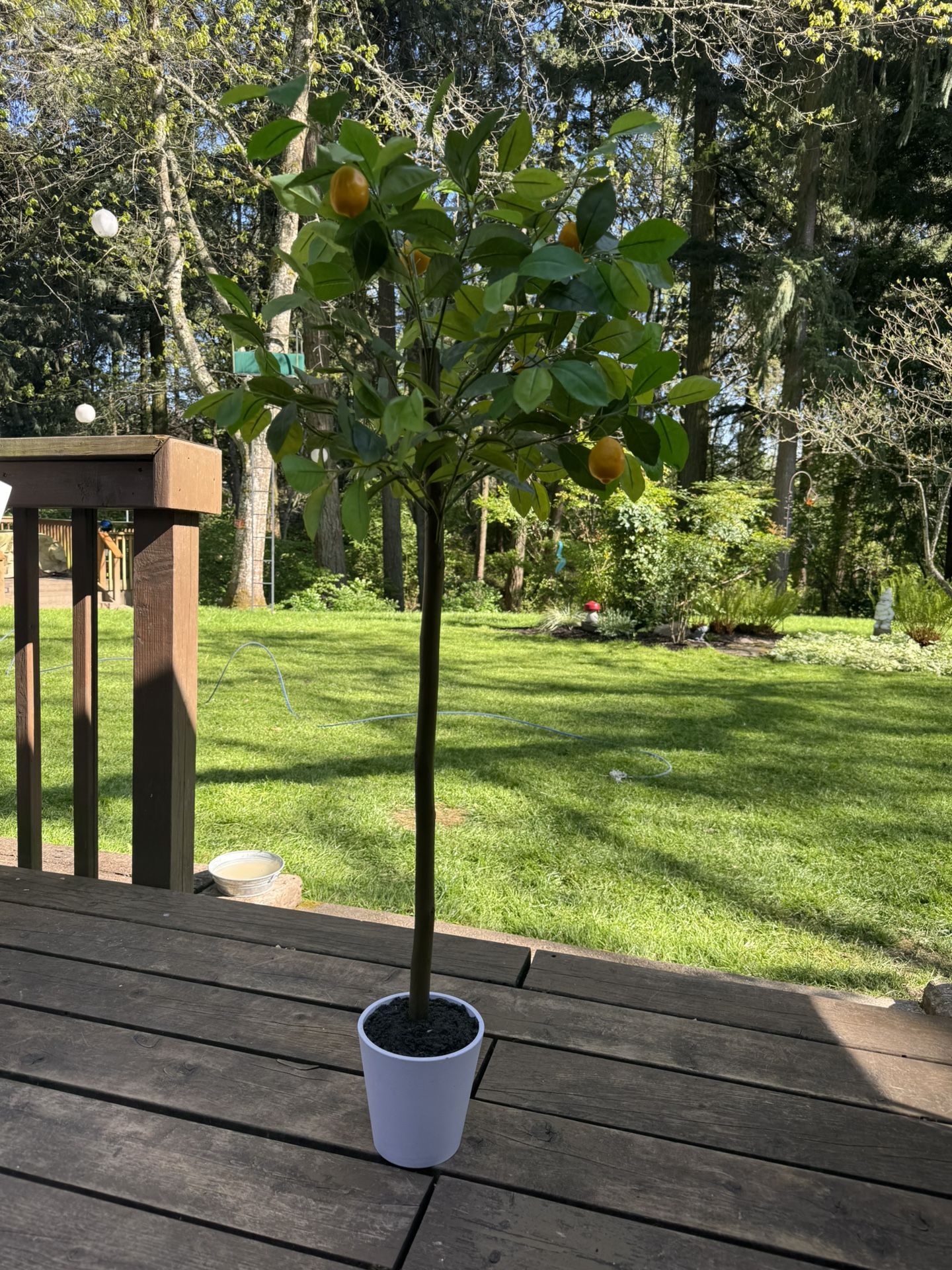 Artificial Faux Lemon Tree Plant