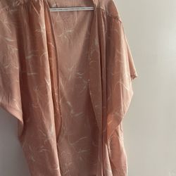 pink flowery cardigan
