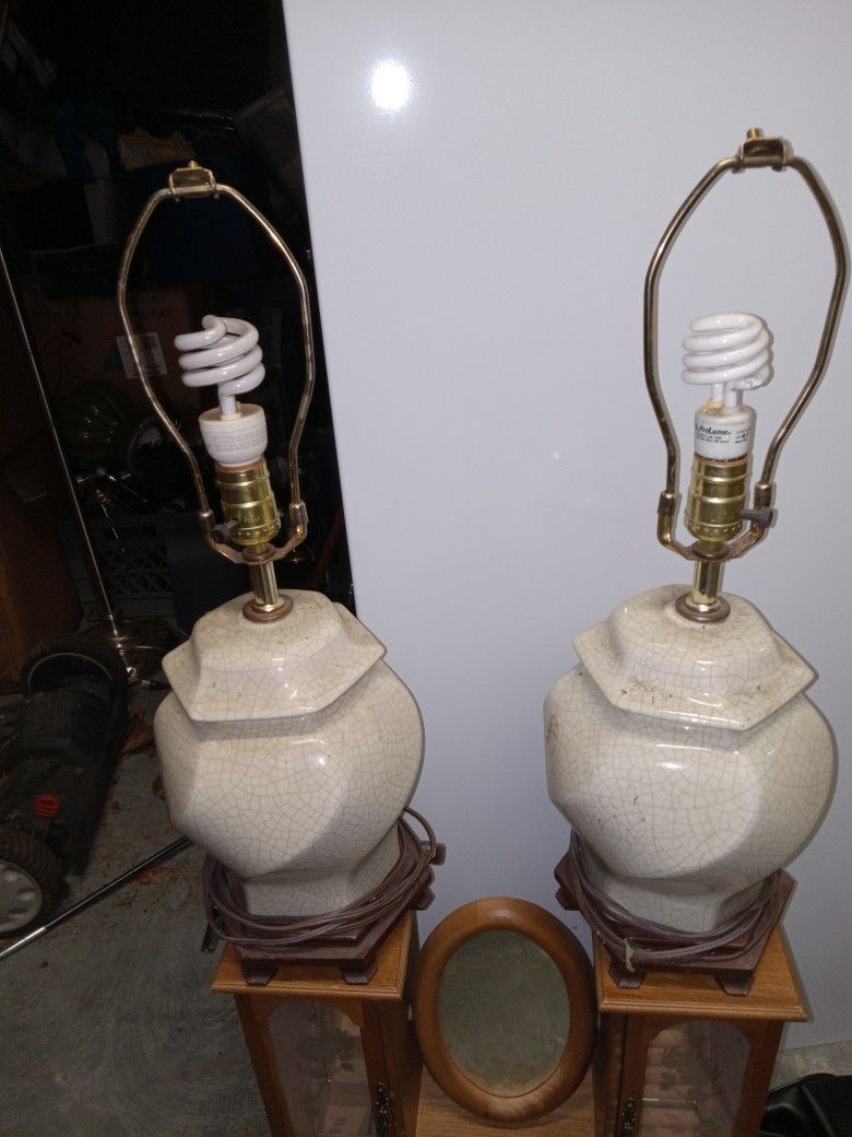 Original Vintage Early 1900s Crackeled Chinese Vases