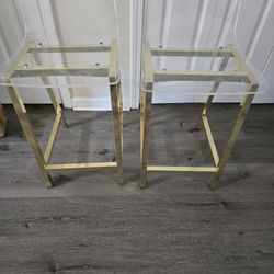 Chairs  Barstool Style  with Gold Legs