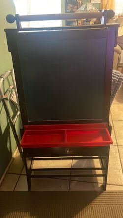 Kids white board chalk board