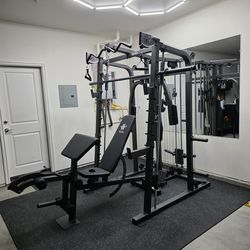Smith Machine 2001 | Multi-Use Adj Bench | Gym Equipment | Fitness | Squat Rack | Excercise |🔴WEIGHTS AND BARBELL SOLD SEPARATELY 🔴 FREE DELIVERY 🚚