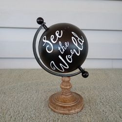 “See the World” table decor