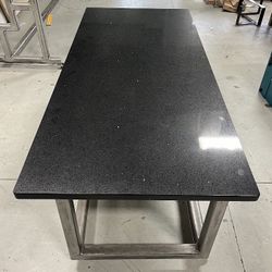 Coffee Table - Black Quartz & Steel 