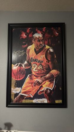 Kobe Bryant Lakers #24 Framed Art Print
