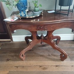 Antique Table With Four Matching Chairs