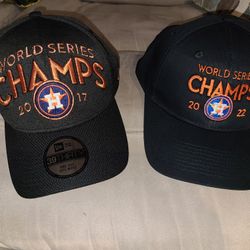 2 BRAND NEW HOUSTON ASTROS HAT'S 2017/2022 
