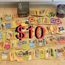 $10 Pokemon Card Bundle with conatiners