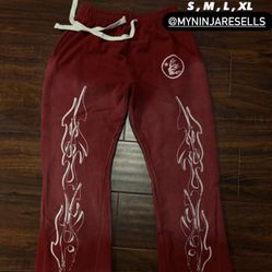 Hellstar Red Flare Sweatpants (Read Desc)