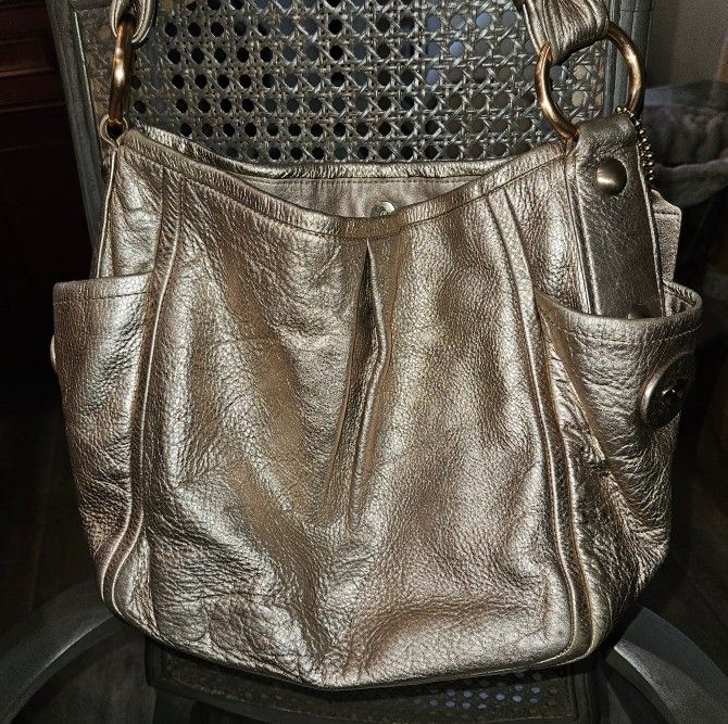 Coach Gold Metallic Purse