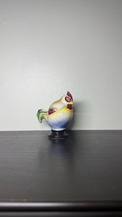 Vintage 1970s Ceramic Rooster Salt & Pepper Shaker Made In Japan