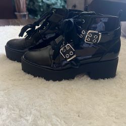 FOREVER 21 Patent Leather Boots Women