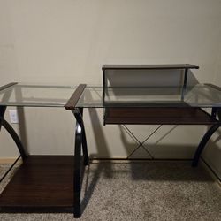 Very Nice Glass Top Desk