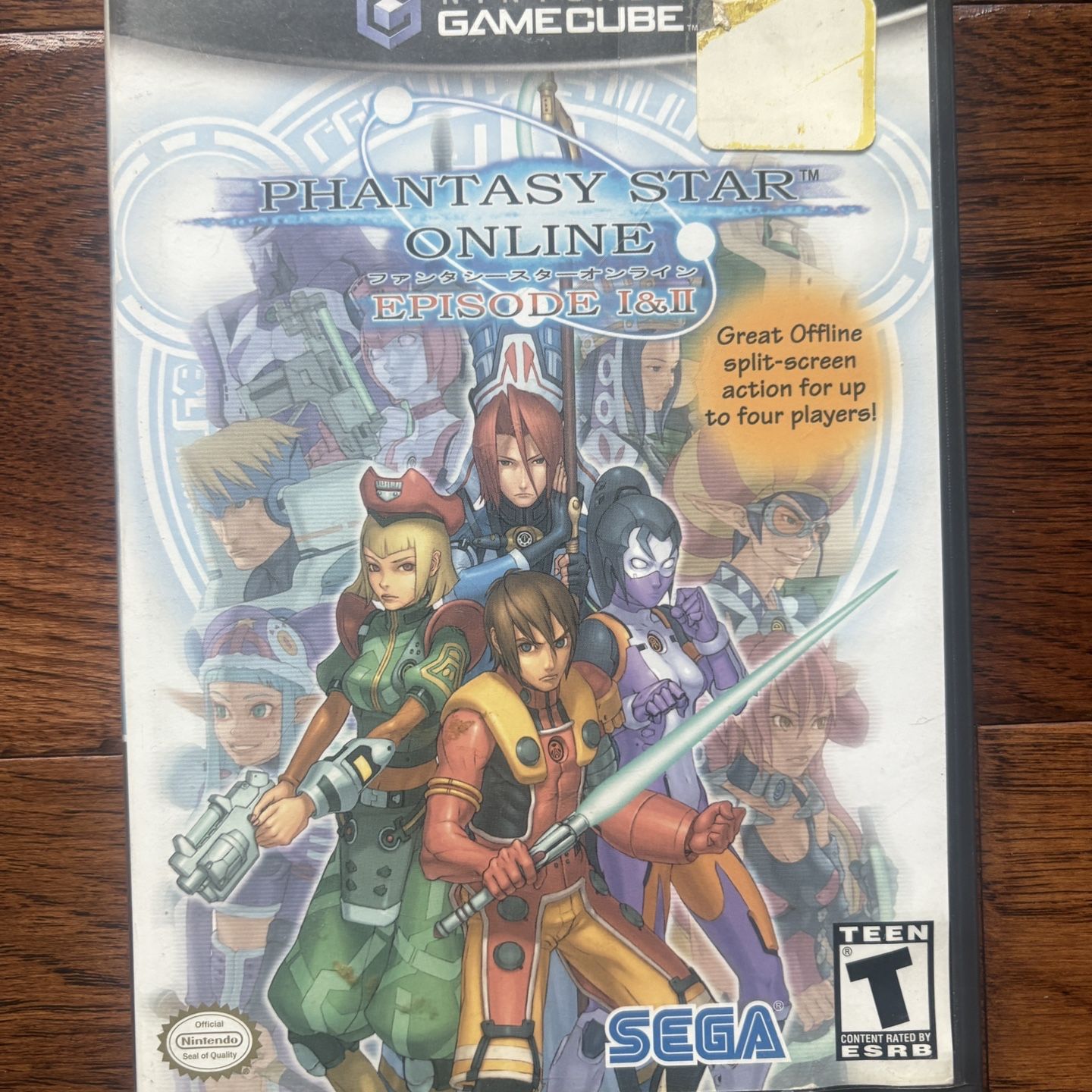 Phantasy Star Online I&II for GameCube and Memory Card