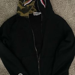 black/green Bape Hoodie