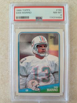 1988 Topps Dan Marino PSA 8 