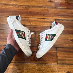 Gucci, Ace Sneakers, White Tiger Patch   