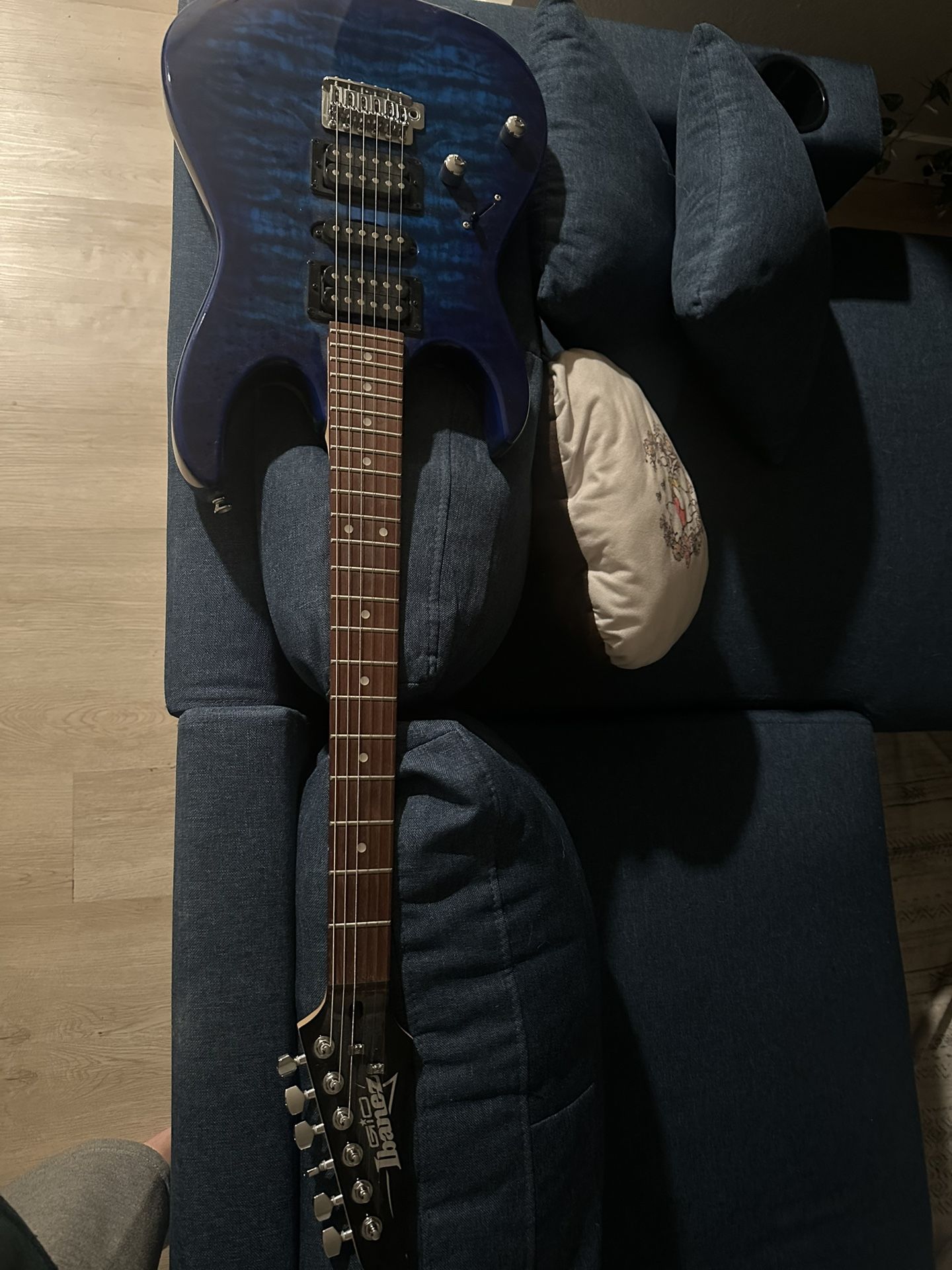Ibanez Gio GRX70QAL Electric Guitar - Transparent Blue Burst
