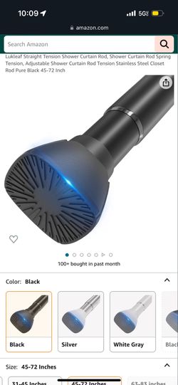 Curtain Rod 45-72inch