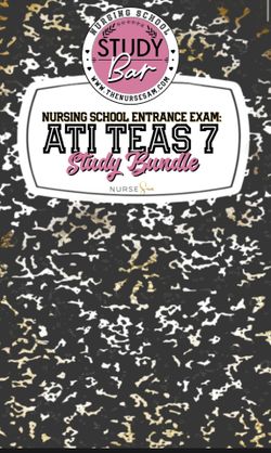 ATI TEAS 7 Study Guide Nursing School