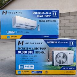 🔥 BRAND NEW 18,000 BTU DUCTLESS MINI SPLIT AC & HEAT PUMP 🔥
