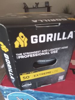 Gorilla water hose is 50 ft extreme light