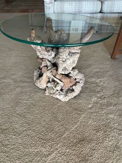 Tree Table w Glass Top