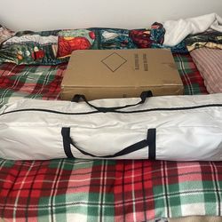 New tent and sleeping bag