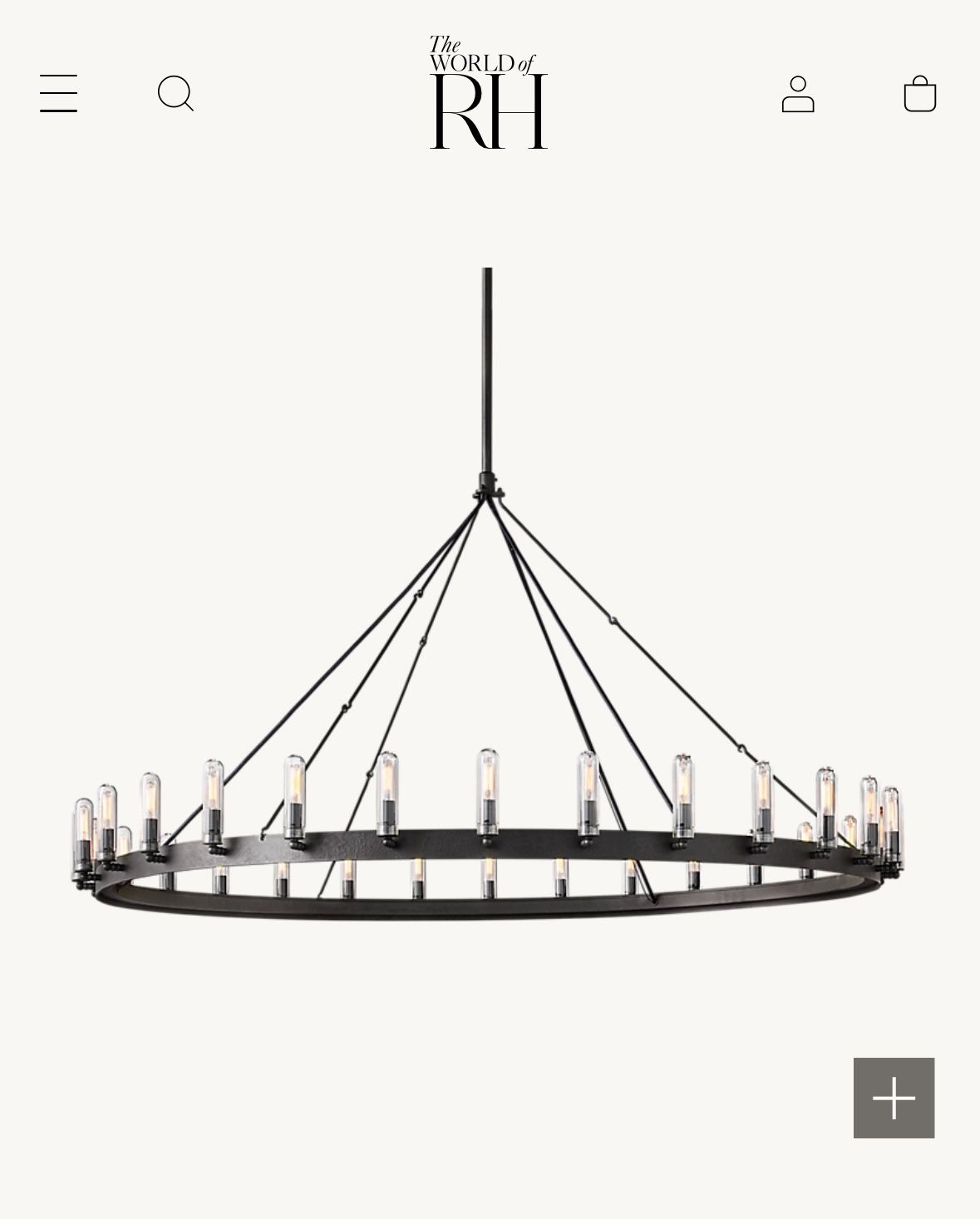 Restoration Hardware Camino Wagon Wheel Chandelier