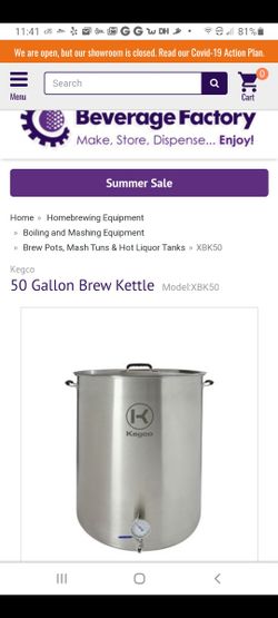 50 Galkons Kettle Keg For Beer