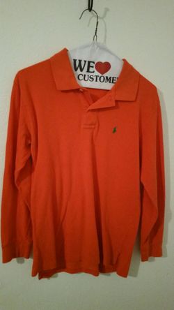 Long sleeve Polo shirt boys med 12/14