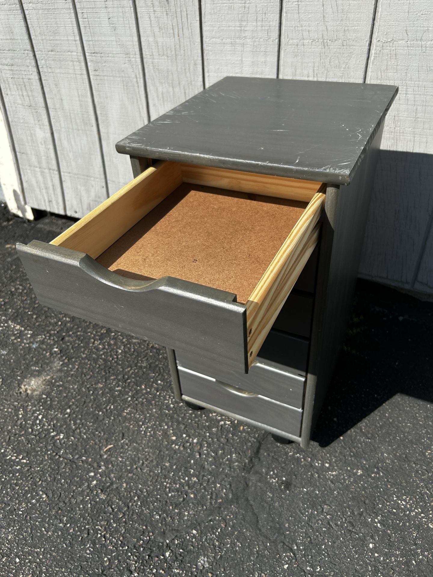 Drawer 25.75 in. H Wood Cabinet with Wheels