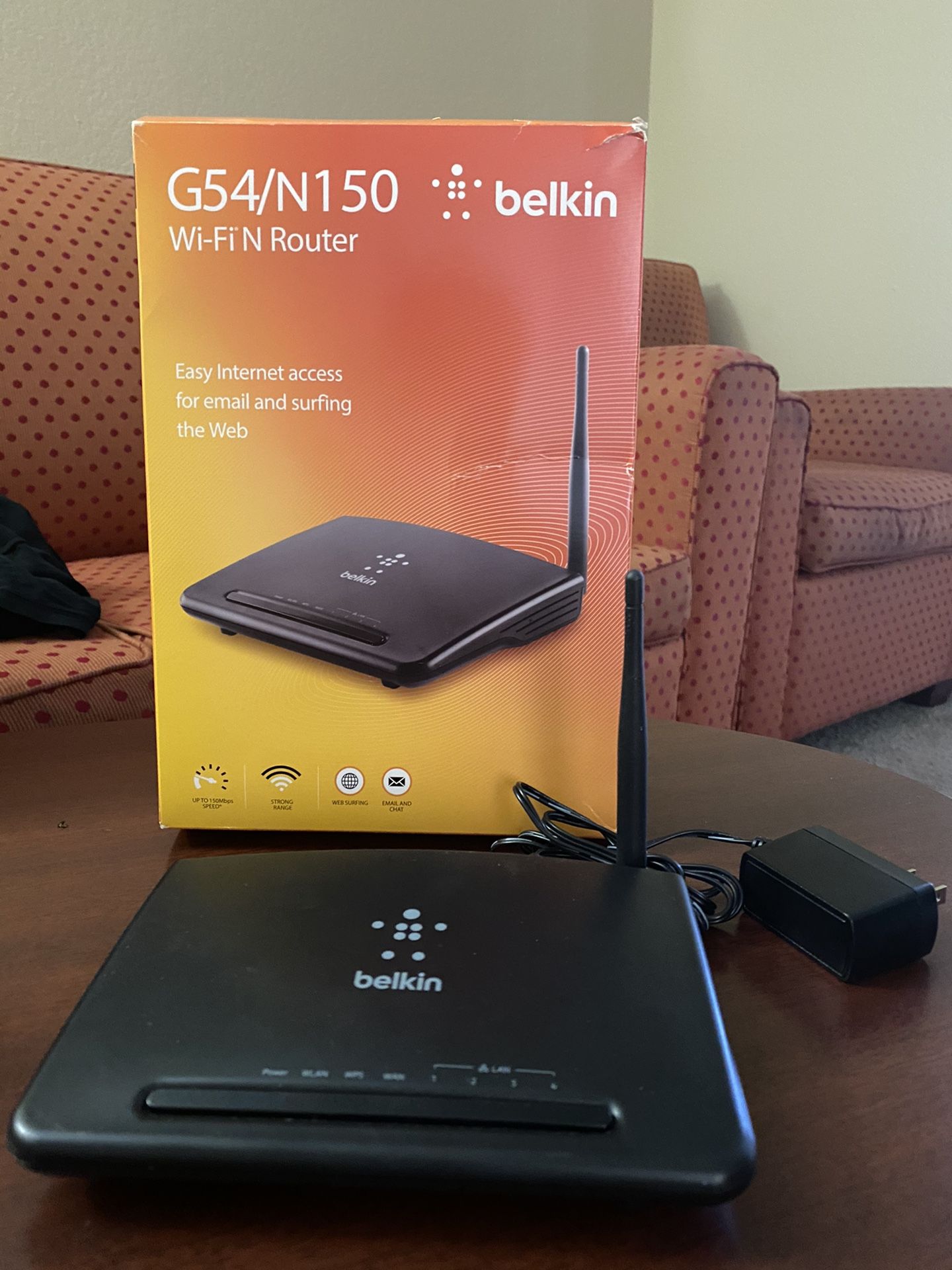 G54/N150 belkin wifi n router F9K1009V2