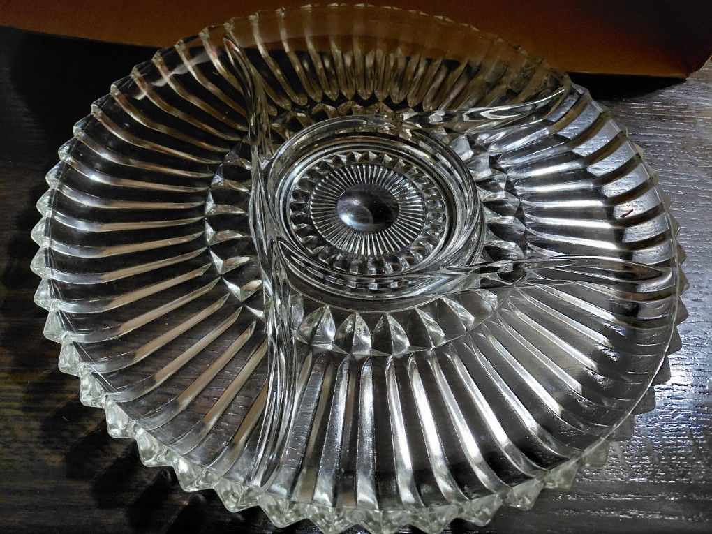 Crystal Relish Tray