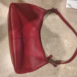 Red Leather Purse Mini