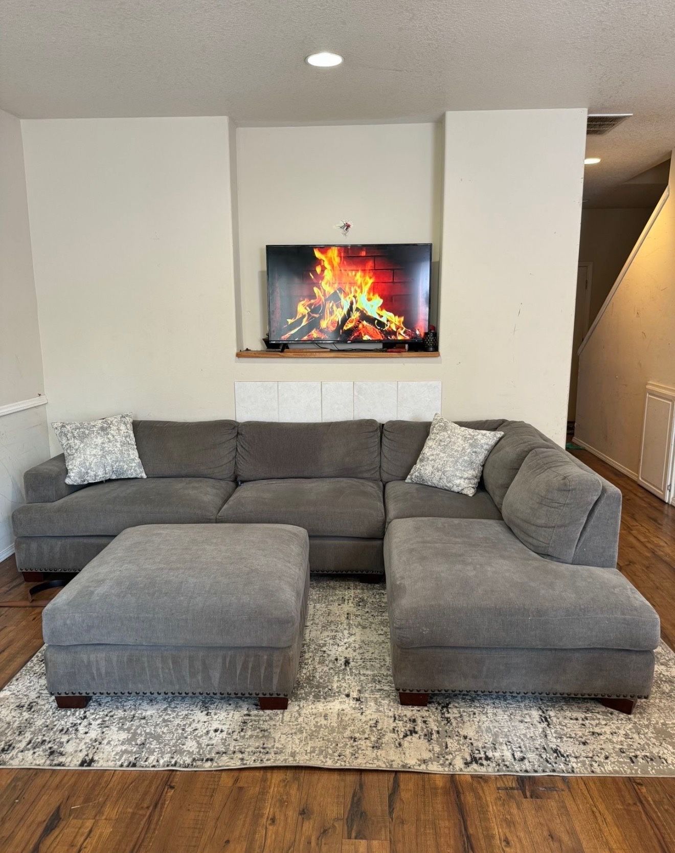 Beautiful couch from Costco Very Clean Pet Free And Smoke Free