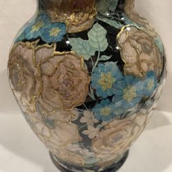 Découpage Glass Flower vase
