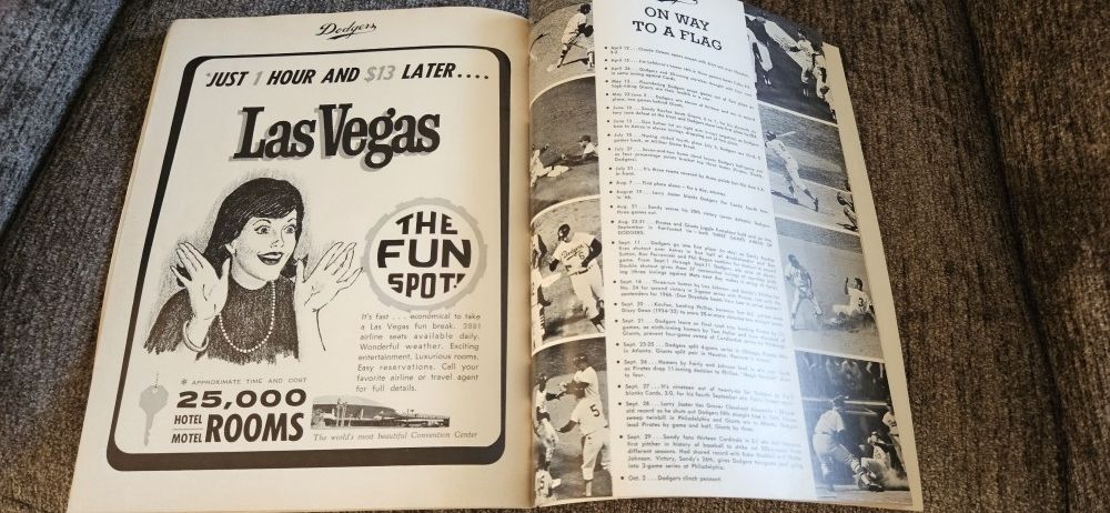 Dodgers 1966 World Series Program