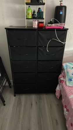 Fabric storage dresser