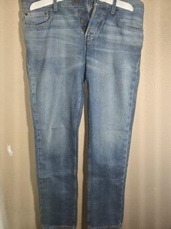 Hollister Mid Wash Blue Slim Straight Leg Jeans