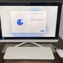 HP 22 Inch Touchscreen All In One Desktop PC Keyboard & Mouse Included Excellent Working Condition 