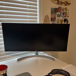 LG 29WN600-W UltraWide Computer Monitor 29-Inch WFHD IPS 1080p with HDR 10 Compatibility - Silver  