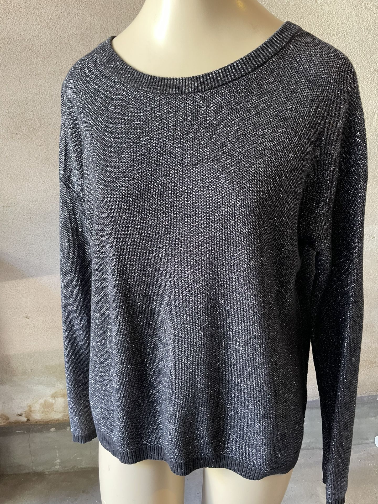 Scotch & Soda Women’s Black Sparkly Top | S