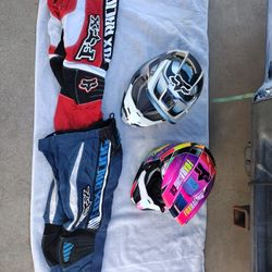 New Fox Youth Riding Helmets And Some Writing Pants No Offers No Trade 75th Ave Indian School Serious Buyers Only Please