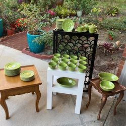 51 Pieces Longchamp Dishes, Argent Green