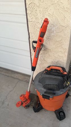 Shop vac and weed eater tools