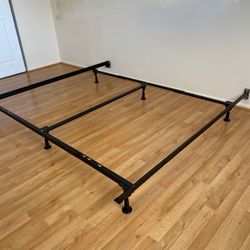 Metal Bed Frame Adjustable To Queen/King/Cal King Size Holds Up To 2000 lb. Distributed Weight 70” L. Delivery Available Same Day 