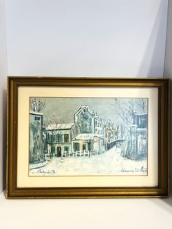 Le Lapin Agile sous la neige (The Agile Rabbit Under the Snow) Vintage Maurice Utrillo, V