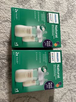 NEW glass baby bottle Philips natural