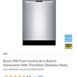 Bosch Dishwasher Used 